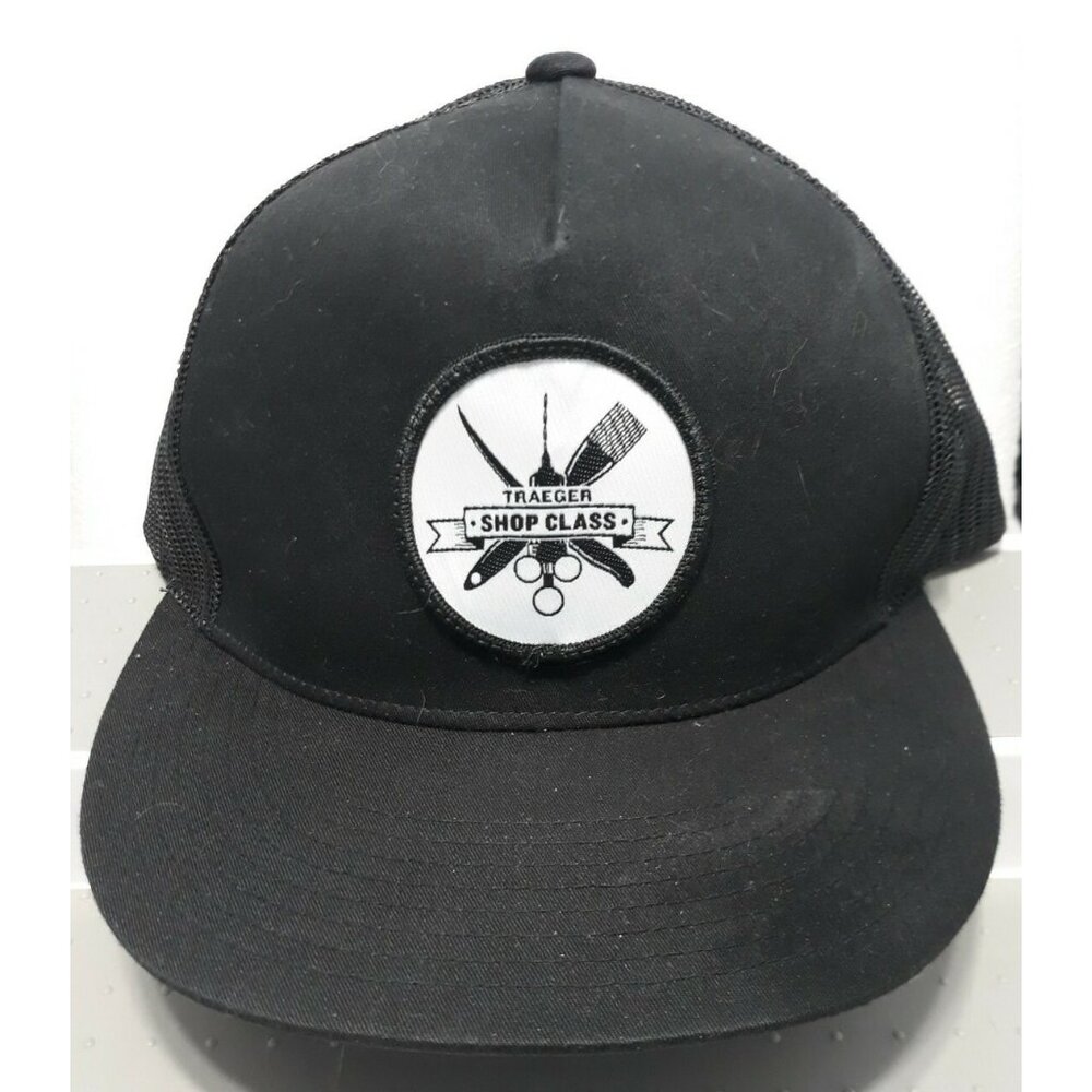 Traeger Grills Black Snapback Mesh Shop Class Trucker Hat
